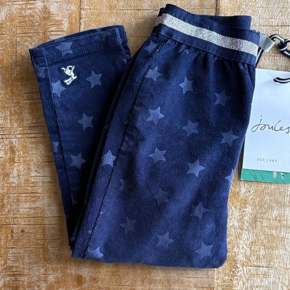 NWT Joules Girls Navy Star Callen Pants size 2t